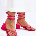  Sandály na šněrování model 180119 Step in style 