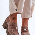 Polobotky na podpatku  model 183948 Step in style 