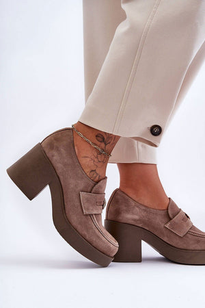  Polobotky na podpatku  model 183948 Step in style 