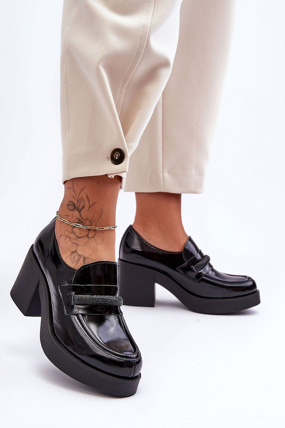  Polobotky na podpatku  model 183962 Step in style 