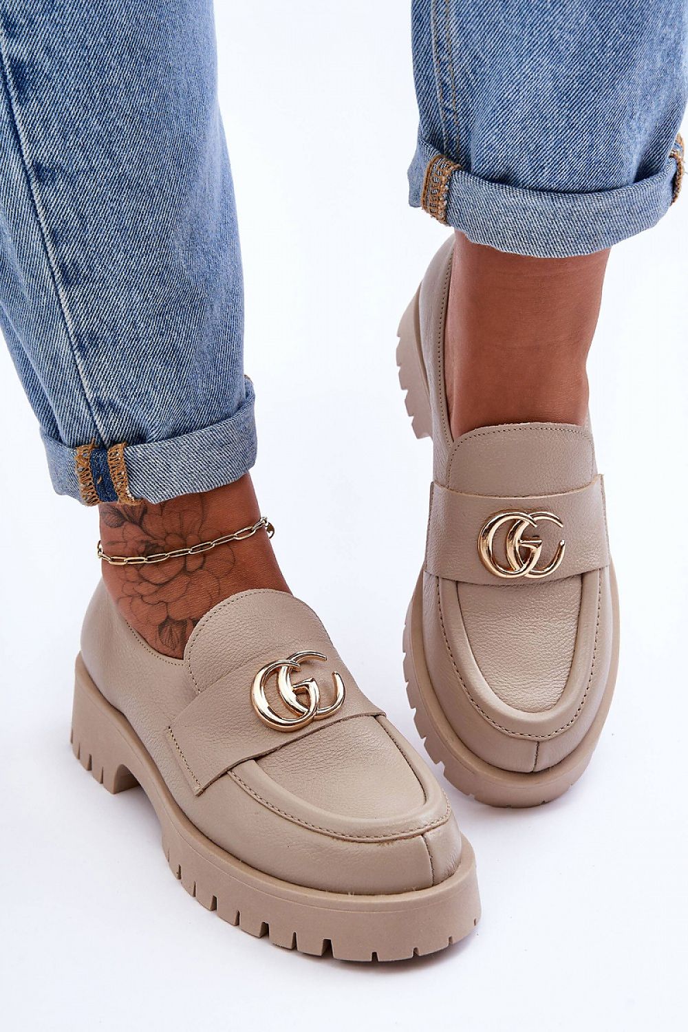  Polobotky na podpatku  model 186414 Step in style 