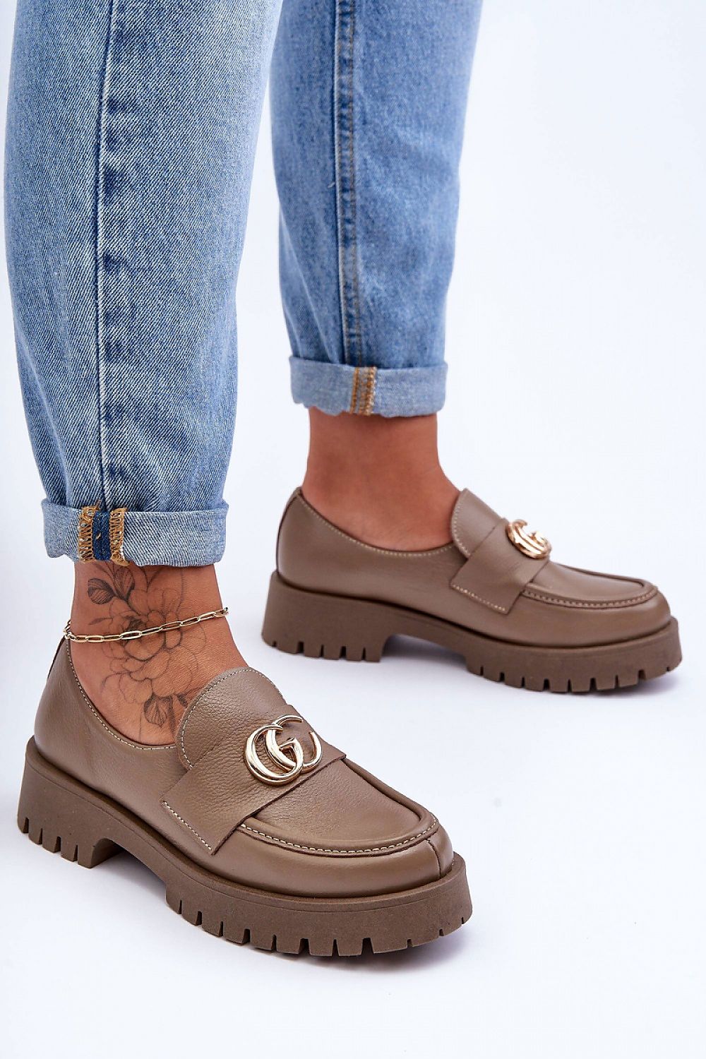  Polobotky na podpatku  model 186415 Step in style 